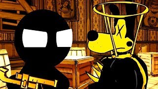 BENDY AND THE INK MACHINE CHAPTER 4 IN A NUTSHELL (Stickman vs BATIM Animation)