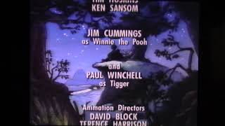 Closing To Winnie The Pooh Friendship - Tigger-Ific Tales 1997 Vhs