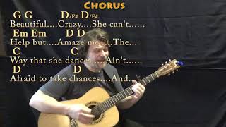 Beautiful Crazy (Luke Combs) Strum Guitar Cover Lesson with Chords/Lyrics - Capo 4th