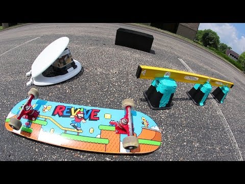 We Built A Skatepark From  Walmart!