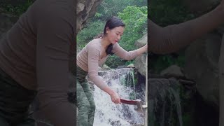 A Girl In The Forest Alone