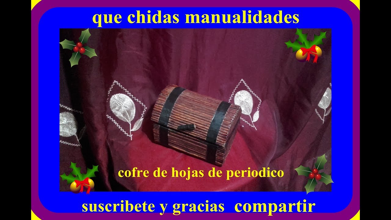 Como Hacer Un Cofre De Carton Como Hacer Un Cofre De Carton