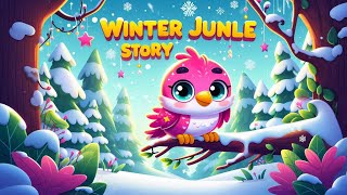 Pinky Bird In Winter Jungle Hindi Cartoon Story For Kids Nansu Kahani