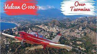 Vulcan C-100 - In Flight Over Taormina & Etna - June 2022