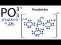 PO3 3- Lewis Structure - How to Draw the Lewis Structure for PO33-