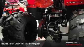 How To Adjust Kids Quad Chain Correctly - Motoworld Ireland