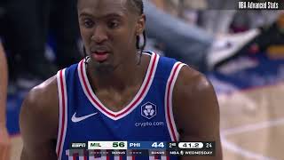 Tyrese Maxey 25 Pts 6 Reb 3 Ast Vs Milwaukee Bucks 2024-10-23