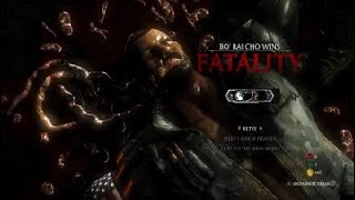 Bo Rai Cho Does His Bottoms Up Fatality Video Game Moment