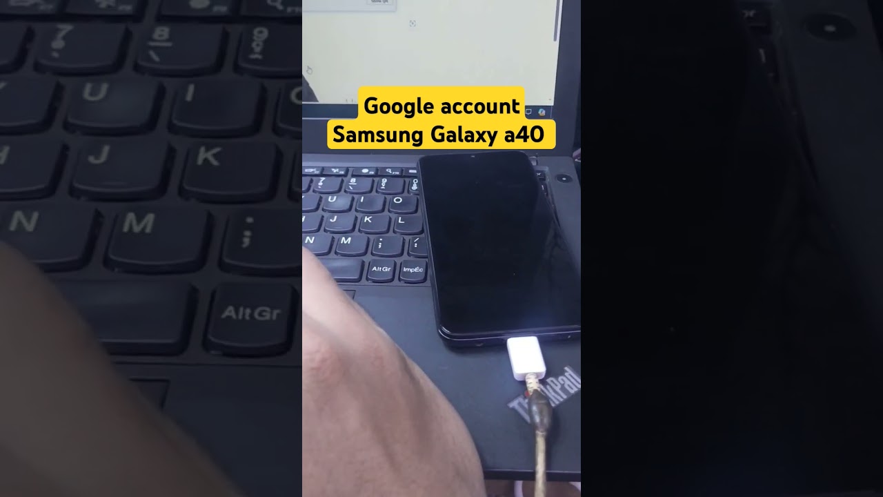 Remove google account Samsung Galaxy a40 #youtubeshorts Remove google account Samsung Galaxy a40 #youtubeshorts
