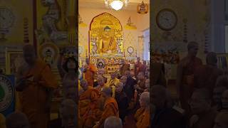 Worshiping Tathagata Gautam Buddha With The Monks Shakyamunibiographyofbuddh563