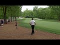 Phil Mickelson sticks his second shot close to set up birdie at Wells Fargo