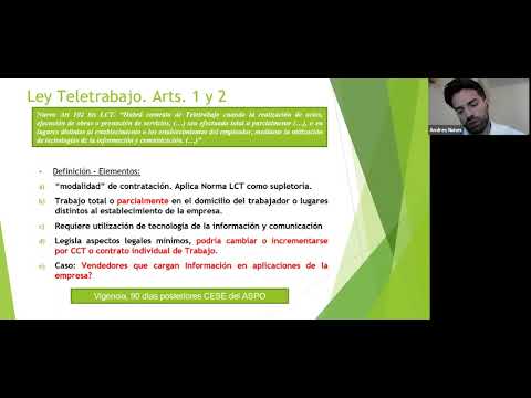 Ley de teletrabajo. Puntos de interés y atención para empresas - Andres Nunes, Estudio Nunes y Asoc. Ley de teletrabajo. Puntos de interés y atención para empresas - Andres Nunes, Estudio Nunes y Asoc.