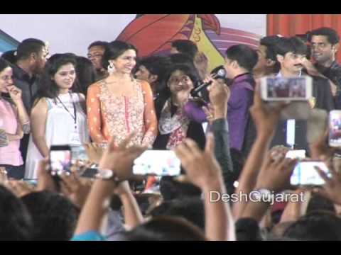 Bollywood actress Deepika Padukone at Navratri Garba event in...