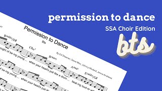 Let's Dance! SSA Choir Arrangement Of Permission To Dance by Bts