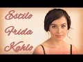 Peinado inspirado en Frida Kahlo