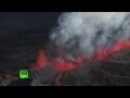 Aerial images of volcano Bardarbunga, feared to disrupt worldwide air traffic