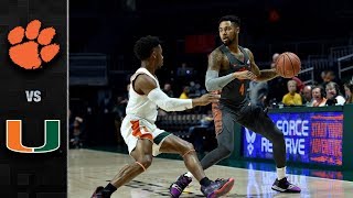 Clemson vs. Miami Basketball Highlights (2018-19)