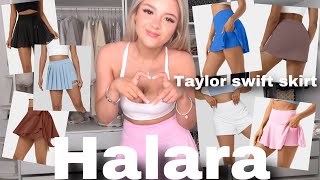 Halara viral skirt haul | Taylor swift skirt