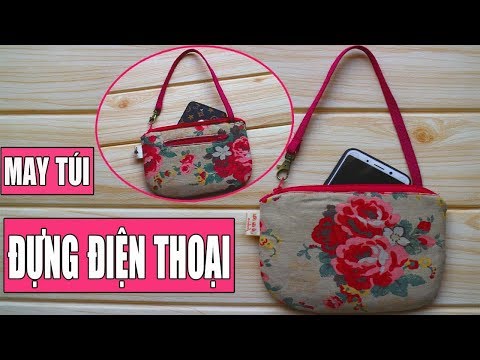 DIY HALF CIRCLE POUCH| TỰ MAY TÚI NHỎ ĐỰNG ĐIỆN THOẠI|Ặt Củ Tỏi DIY