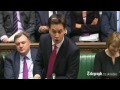 Miliband attacks Mitchell at PMQs