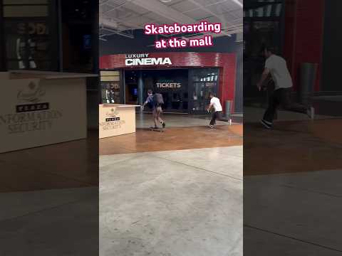 Skateboarding inside the busiest mall in America