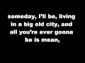 Download MEAN - TAYLOR SWIFT lyrics MEAN - TAYLOR SWIFT lyrics