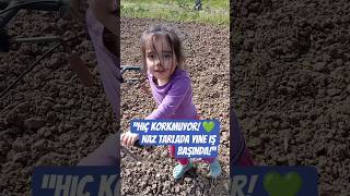 Küçük Çiftçi Naz Çapa Makinesiyle Tanışıyor Brave Little Farmer Naz In Action