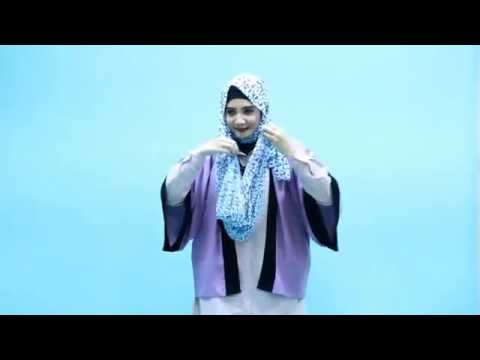 Tutorial Hijab Zaskia Sungkar Asimetris Drappery - YouTube