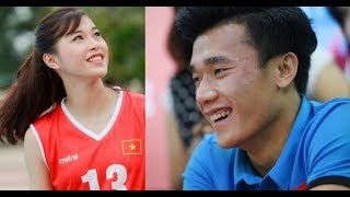 Hoa khôi bóng chuyền 16 tuổi bất ngờ tỏ tình với thủ môn Bùi Tiến Dũng khiến fan bấn loạn