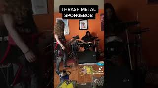 Thrash Metal Spongebob! (12th Street Rag) #shorts
