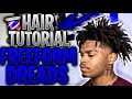 HOW TO: FREEFORM DREAD/ DREAD AFRO TUTORIAL Pt.2  *FASTEST METHOD* 💈🔥
