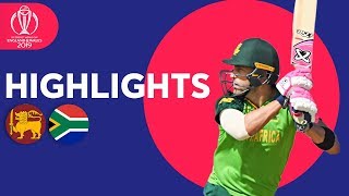 Sri Lanka vs South Africa - Match Highlights | ICC Cricket World Cup 2019