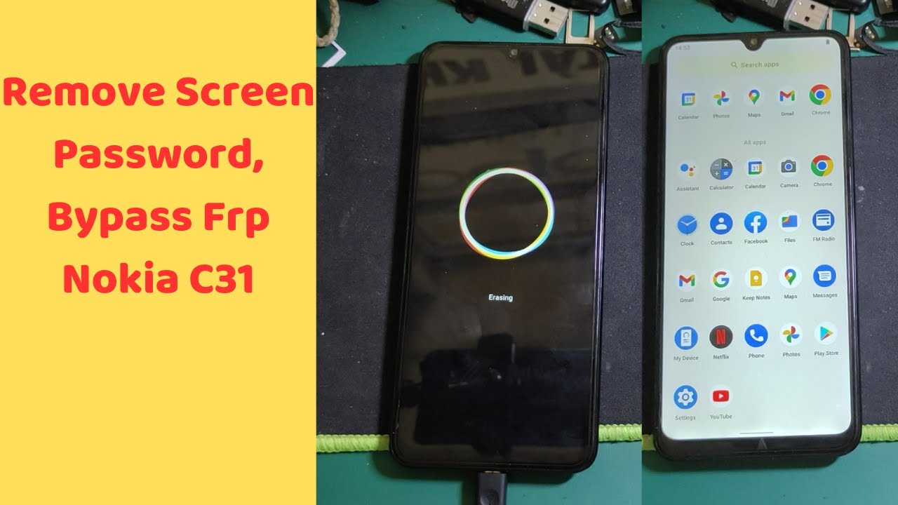 Remove Screen Password, Bypass Frp Nokia C31 Remove Screen Password, Bypass Frp Nokia C31