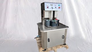Vacuum capper equipment semi automatic glass jars sealing tested for USA customers 出口美國真空玻璃瓶封口機