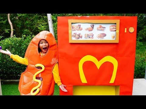 น้ำเพชร | ตู้กดแมคโดนัลด์กล่องกระดาษ เจอนักเลงกินฟรี!! McDonald's Vending Machine