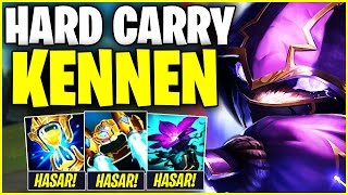 1V9 Potansi̇yeli̇ En Yüksek Karakterlerden Bi̇ri̇si̇ Kennen Top Lane Hard Carry