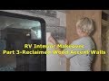 RV Interior Makeover - Part 3 Installing Reclaimed Wood Accent Walls