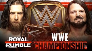 Wwe 2K19 Royal Rumble Aj Styles Vs Daniel Bryan Wwe Championship Xbox One S 1080P Hd