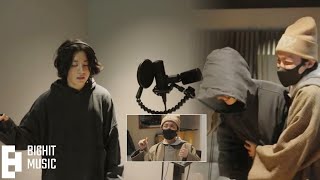 JungKook Recording 'I WONDER' in J-hope's Hope On The Street Ep.2