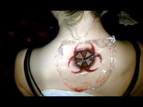 Evil Unchecked Grows... A Biohazard Umbrella Tattoo - YouTube