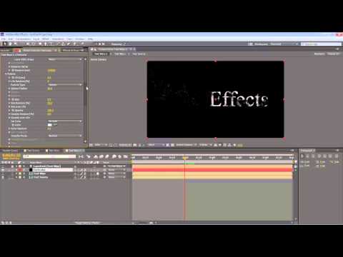 Adobe After Effects - Trapcode Particular - Lesson #6 - Text to Sand Effect