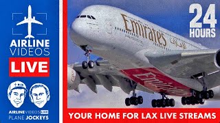 🔴LIVE Los Angeles (LAX) Airport Plane Spotting at the H Hotel | 24 HOUR LIVE Plane Spotting