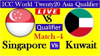 Singapore vs Kuwait | ICC World Twenty20 Asia Qualifier, Live Cricket Match Today Kuwait v Singapore