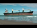 ship runs aground