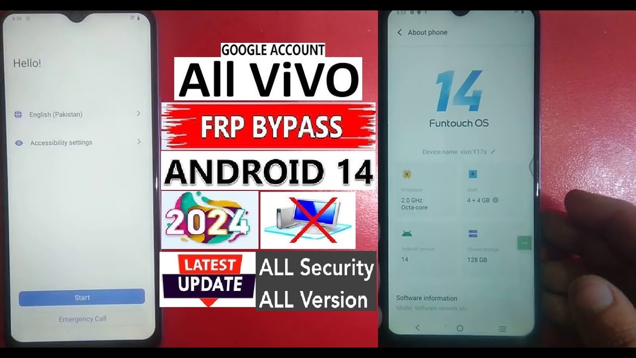 All Vivo Android 14 Google Account | FRP Bypass Without All Vivo Android 14 Google Account | FRP Bypass Without