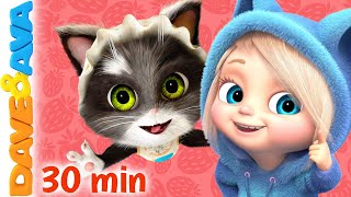 😸 Three Little Kittens and More Nursery Rhymes & Baby Songs | Dave and Ava 😸