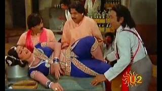 Jayamalini Dance In Hot Blue Saree