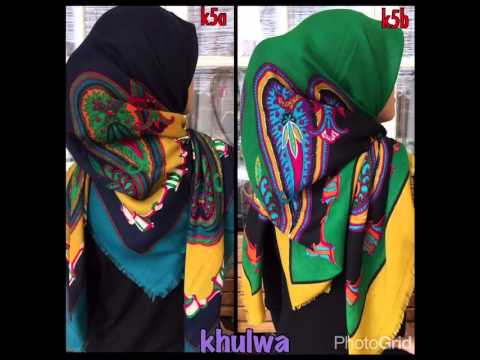 Video jilbab segi empat viscose Video jilbab segi empat viscose