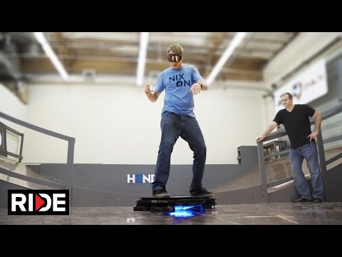 Tony Hawk Rides World's First Real Hoverboard  - Hendo Hover