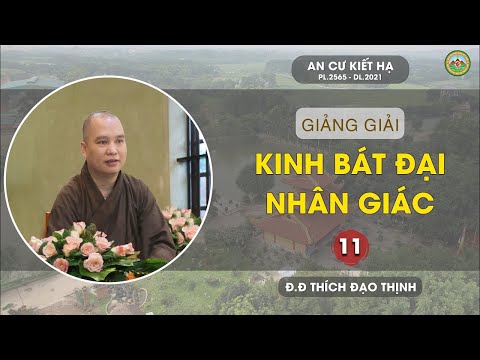 Tiết 11 - Giảng giải Kinh Bát Đại Nhân Giác | Mùa An Cư PL.2565 - DL.2021 | Đ.Đ Thích Đạo Thịnh.